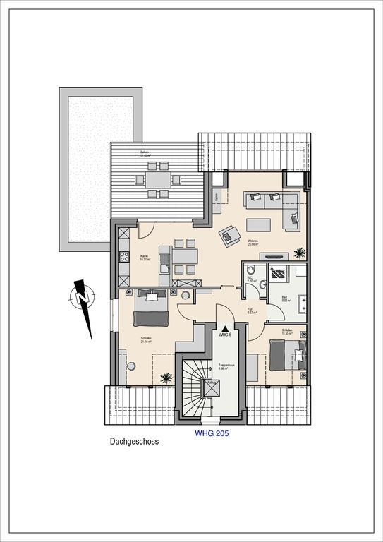 Appartements Buesum Ds10 Rum bild